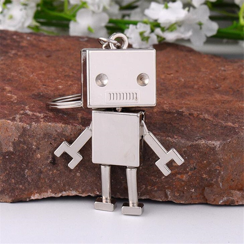 Small Funny Robot Keychain