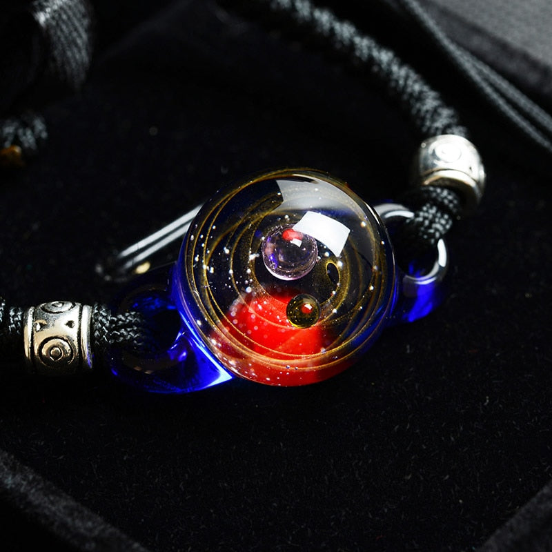 Colorful Galaxy Beaded Wristband