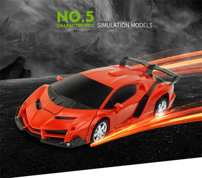 Turbo RC Transforming Robot Racing Car Toy