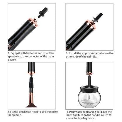Easy Electric Makeup Brush Cleaner Tool