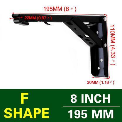 Space-Saving Wall Mount Folding Shelf Bracket