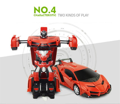 Turbo RC Transforming Robot Racing Car Toy