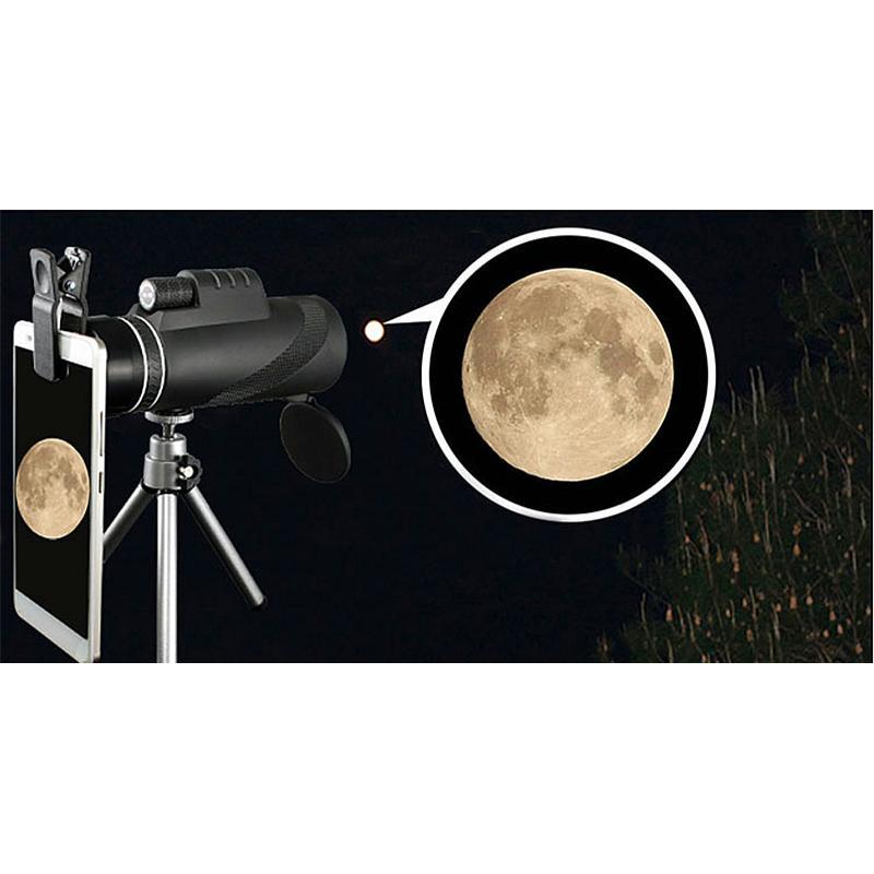Compact 40x60 High Power Monocular Telescope