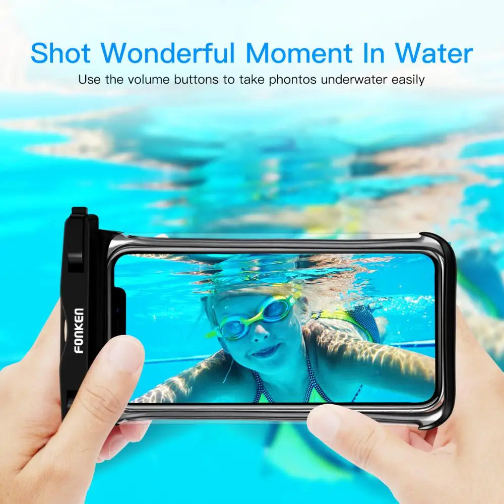 Waterproof Phone Pouch with Clear View Screen Protector