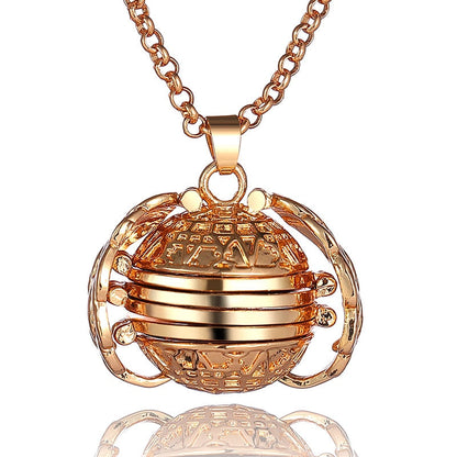Vintage Wing Shaped Picture Necklace