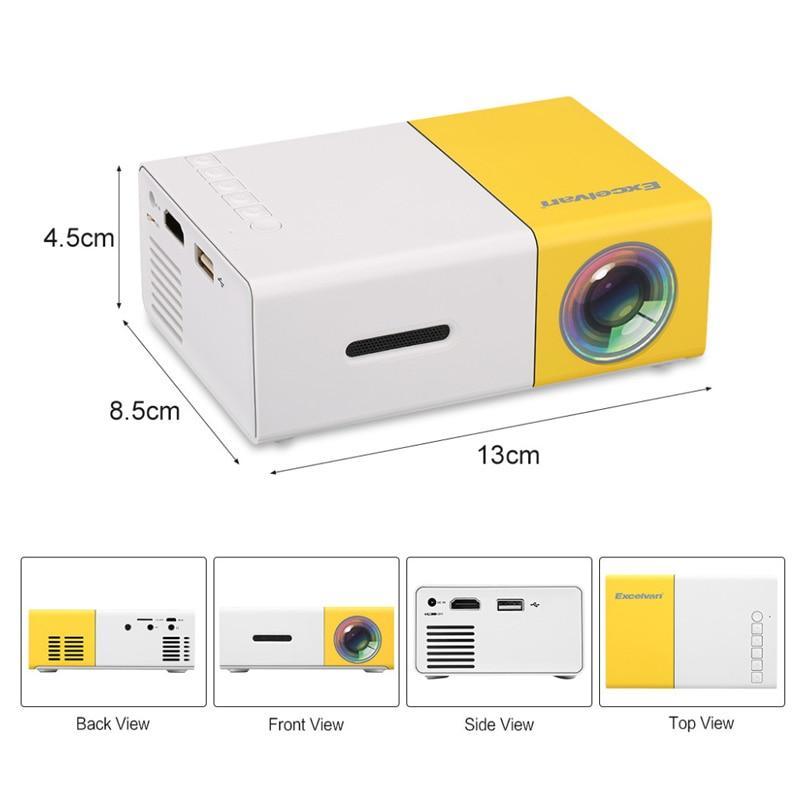 Compact 1080P LED Pocket Projector