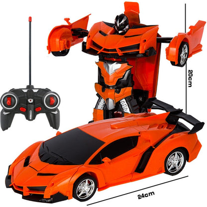 Turbo RC Transforming Robot Racing Car Toy