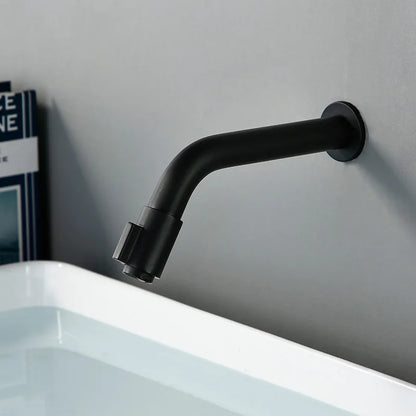 Sleek Black Wall Mount Faucet