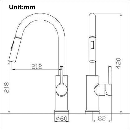 Modern Hands-Free Kitchen Faucet with Sensor Tap