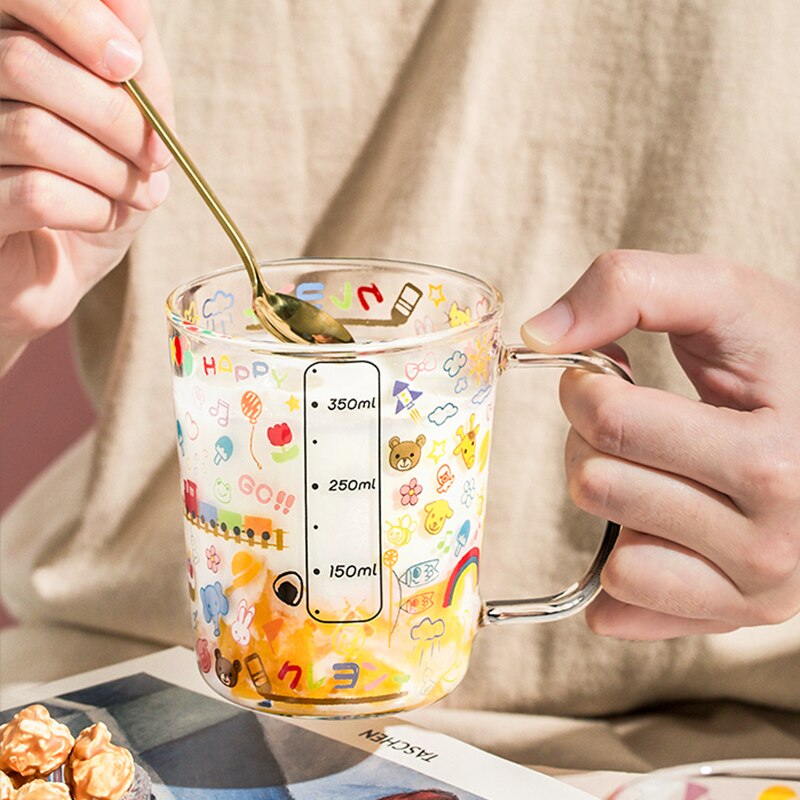 Colorful Measuring Glass Cup