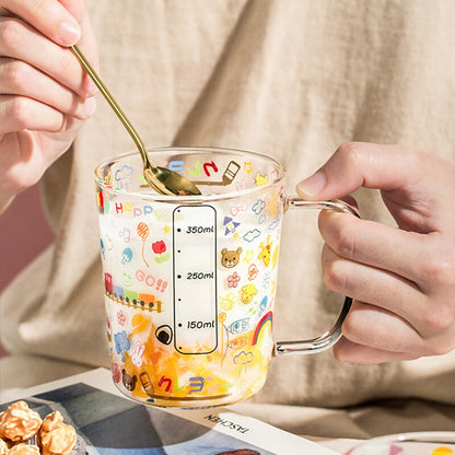 Colorful Measuring Glass Cup