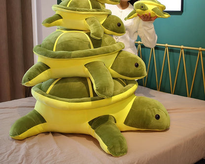 Cute Ocean Turtle Squishy Throw Pillow