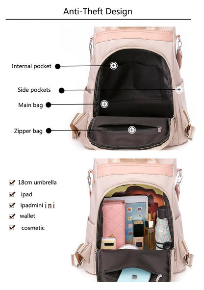 Secure Big College Oxford Backpack
