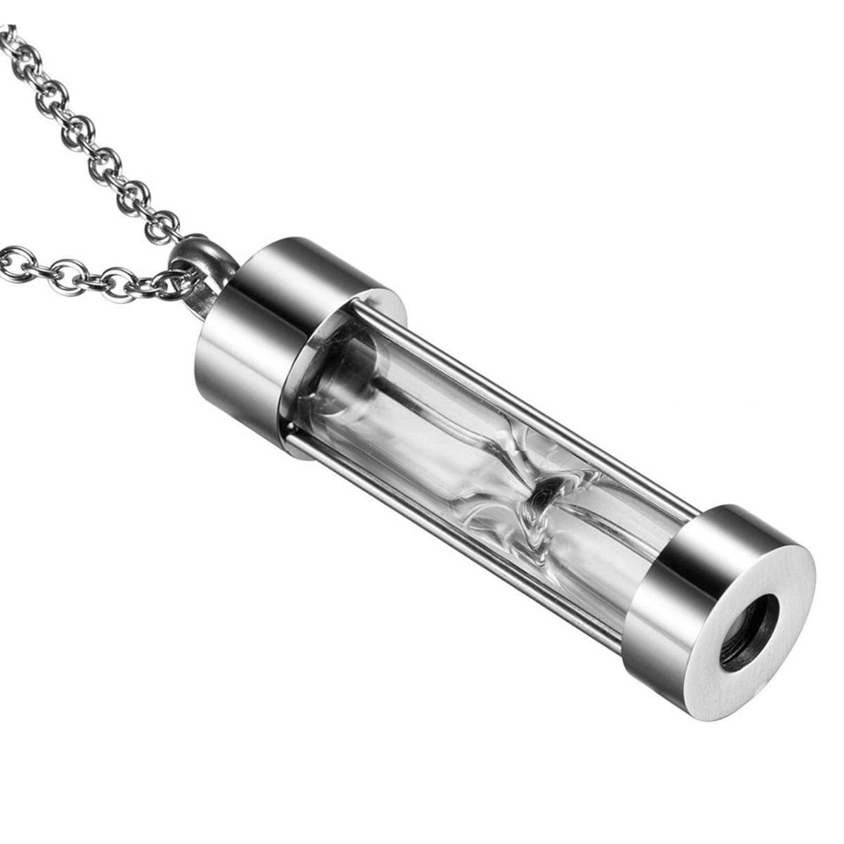 Timeless Sand Timer Glass Pendant