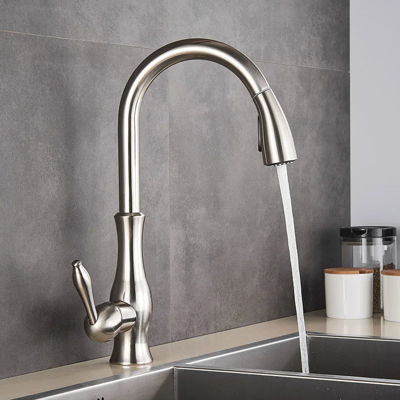 Premium Gold Finish Kitchen Sink Faucet