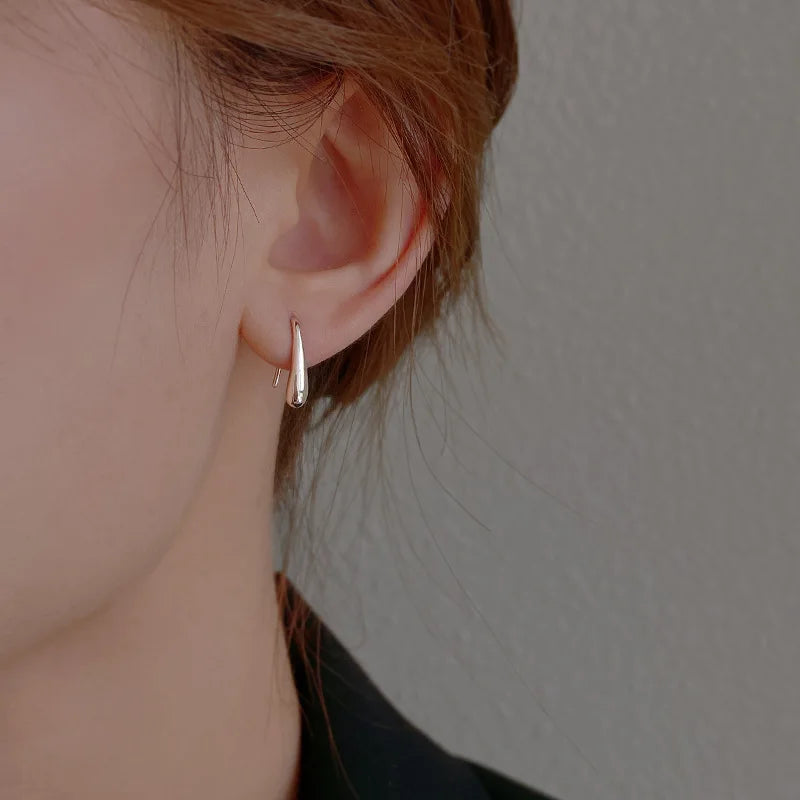 Delicate Sterling Silver Teardrop Earrings
