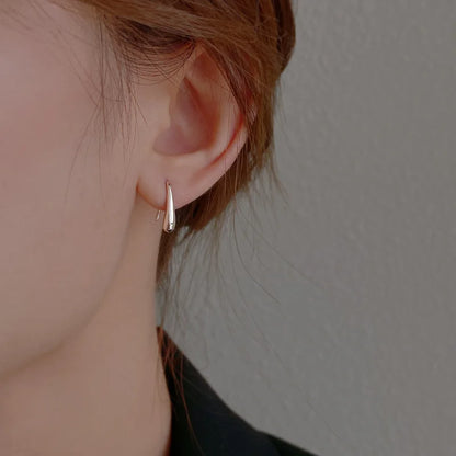 Delicate Sterling Silver Teardrop Earrings