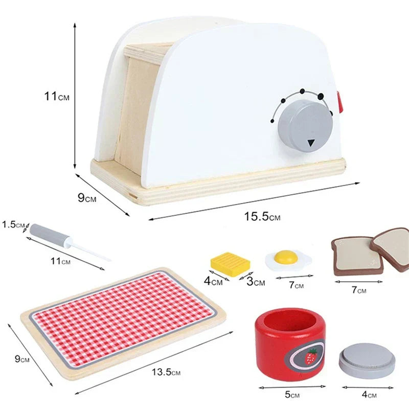 Deluxe Wooden Play Kitchen Set
