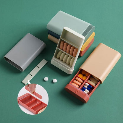 Compact Supplement Storage Container Box