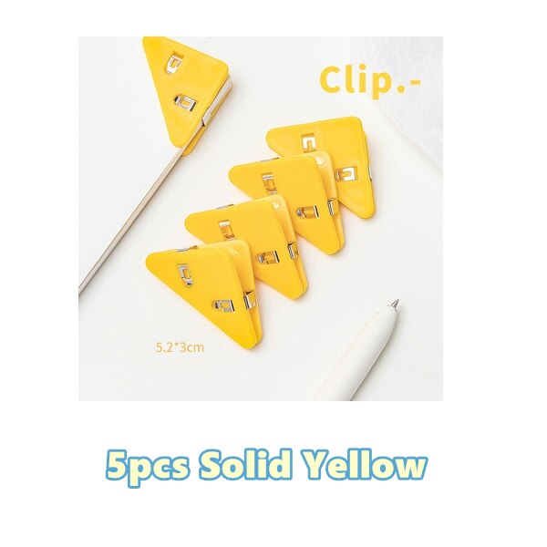 Colorful Page Triangle Bookmark Clip
