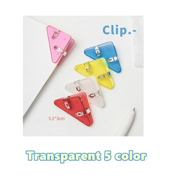 Colorful Page Triangle Bookmark Clip