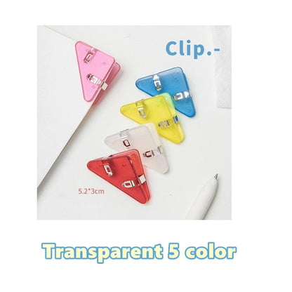 Colorful Page Triangle Bookmark Clip