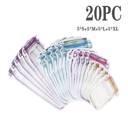 Clear Reusable Plastic Jar Storage Pouches