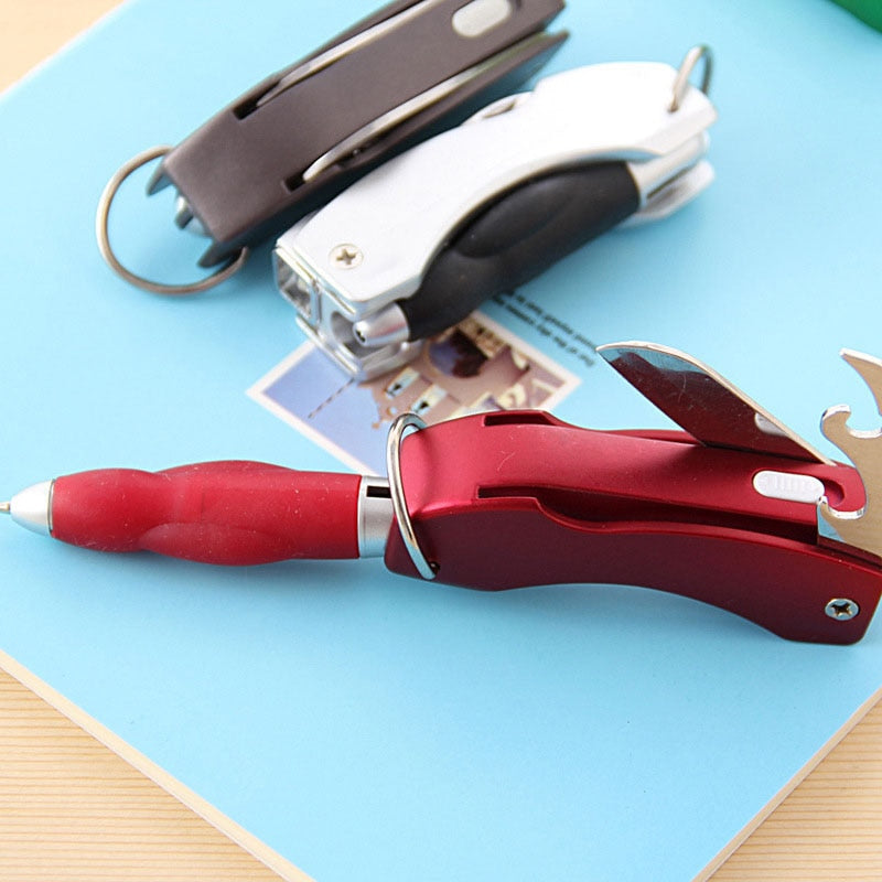 Portable 4in1 Camping Keychain Tool Set