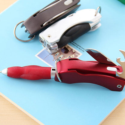 Portable 4in1 Camping Keychain Tool Set