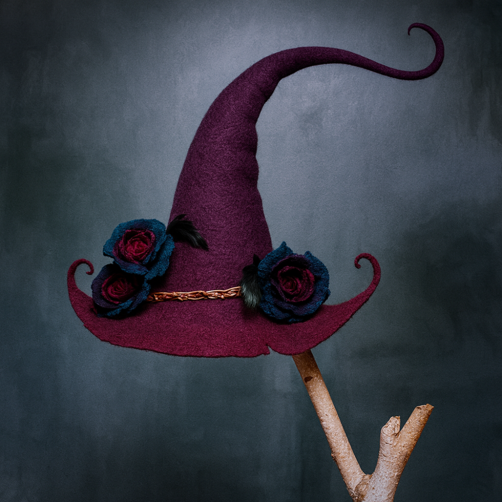 Cozy Witch Hat Soft Wool Halloween Party Accessory