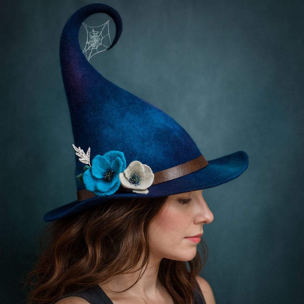 Cozy Witch Hat Soft Wool Halloween Party Accessory