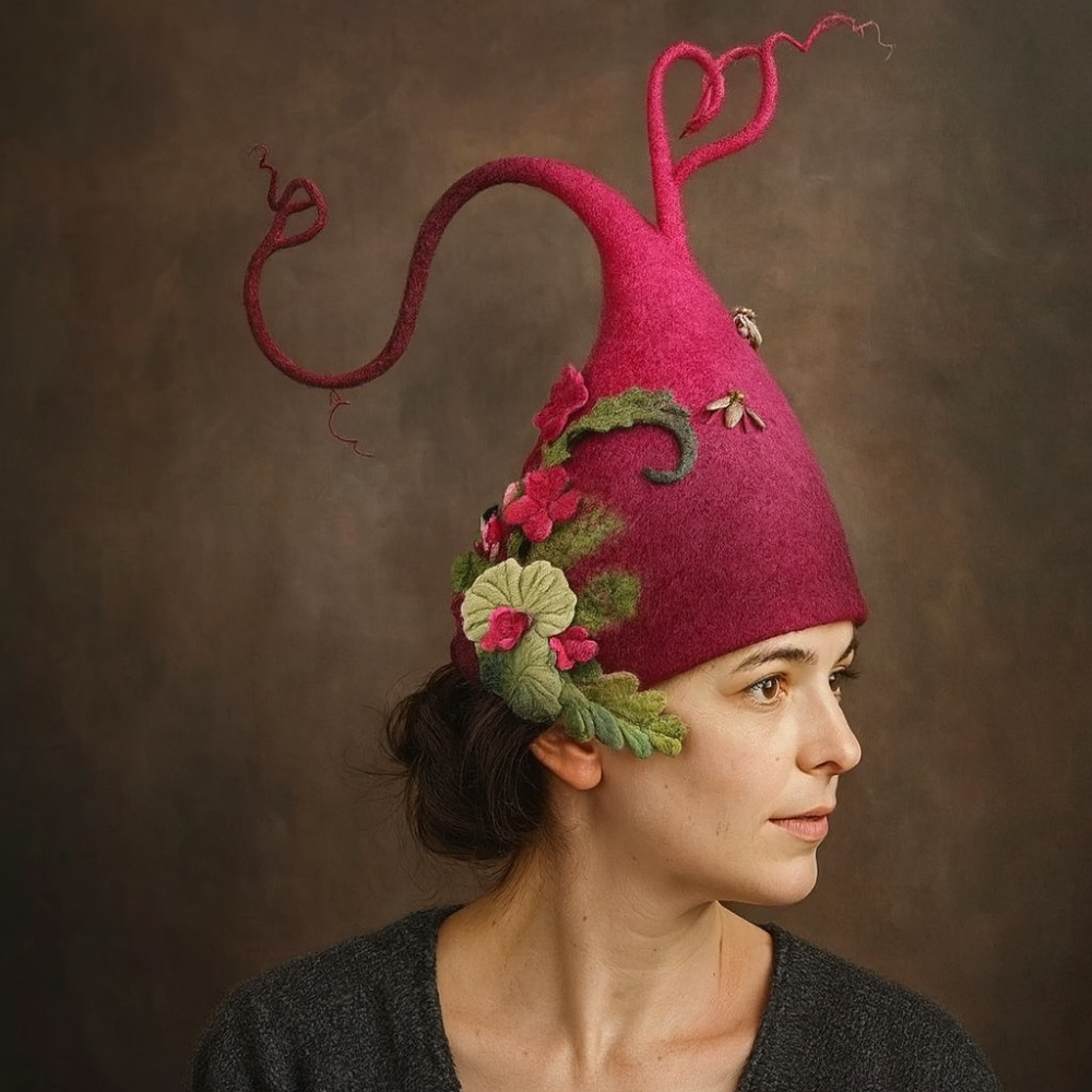 Cozy Witch Hat Soft Wool Halloween Party Accessory