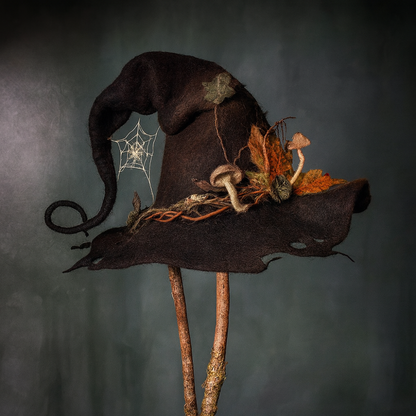 Cozy Witch Hat Soft Wool Halloween Party Accessory
