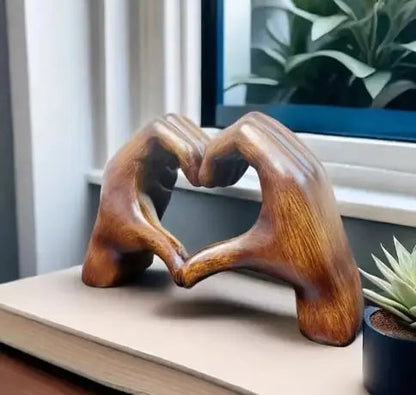 Unique Wooden Heart Decor Sculpture - Befez