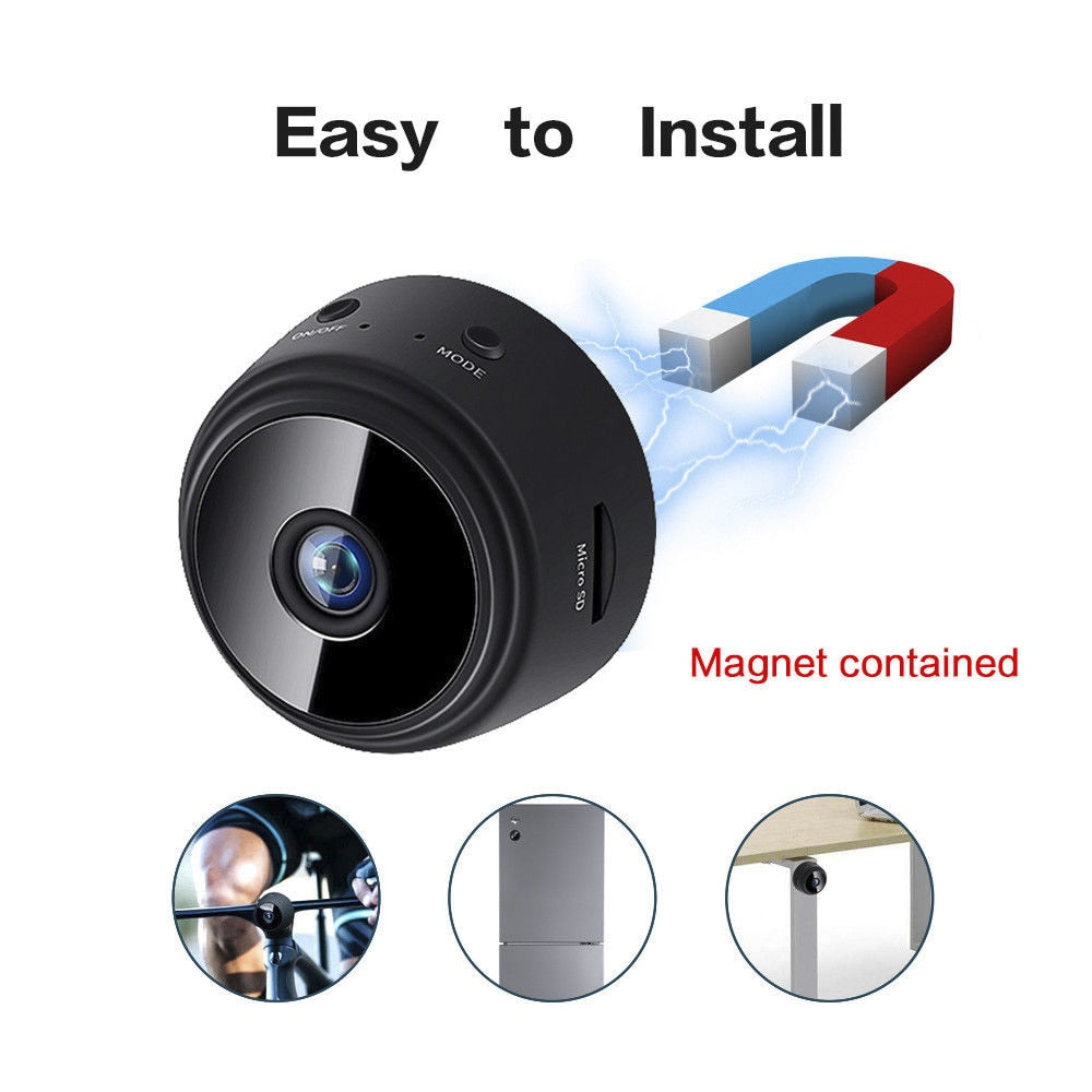 Compact A9 Mini 1080p Night Vision Camera