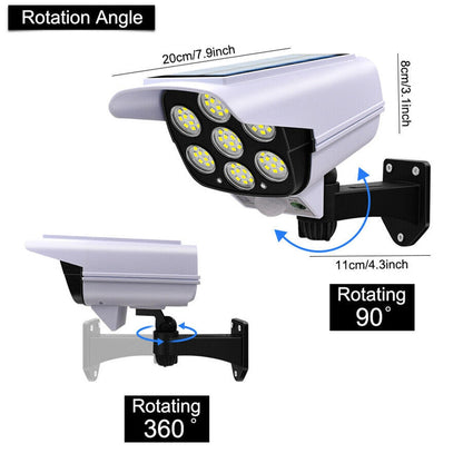 Outdoor Fake Security Camera with LED Light