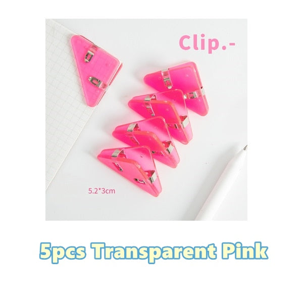 Colorful Page Triangle Bookmark Clip