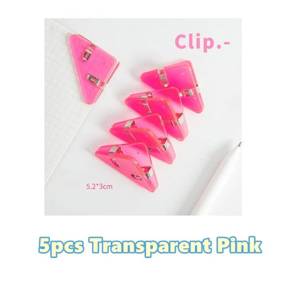 Colorful Page Triangle Bookmark Clip