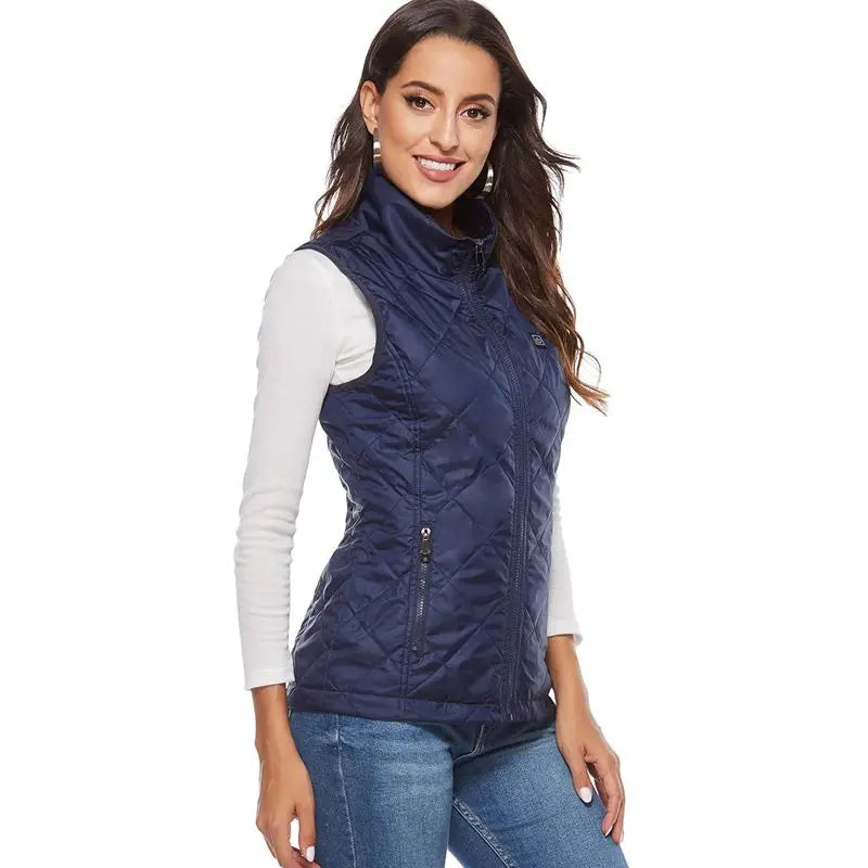 Warm Women's Heated Vest with USB Charging