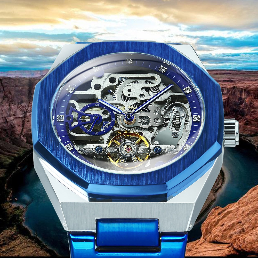 Stylish Skeleton Automatic Men's Watch