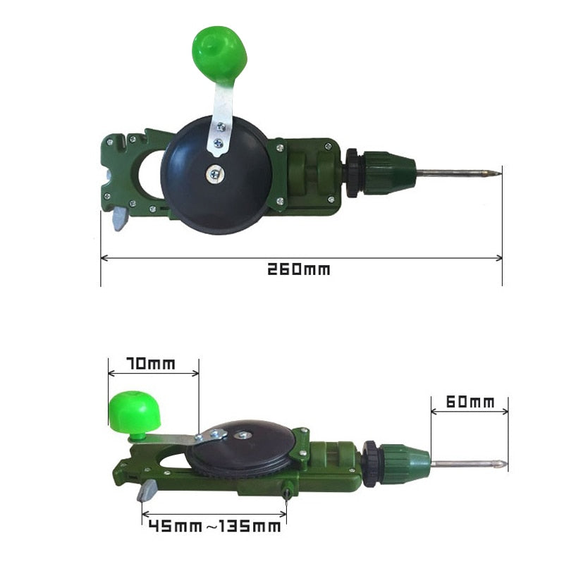 Compact Manual Wood Drill Kit