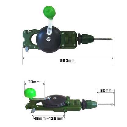 Compact Manual Wood Drill Kit
