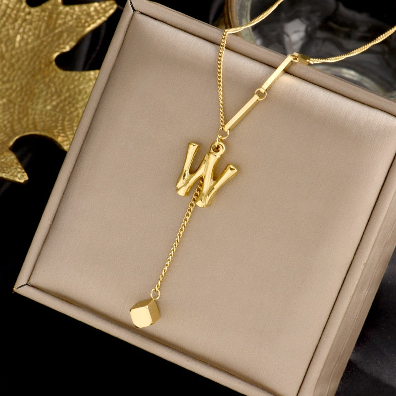 Personalized Initials Heart Necklace
