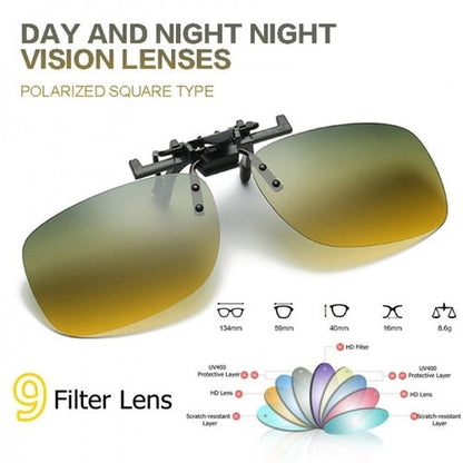 Anti Glare Clip On Driving Glasses