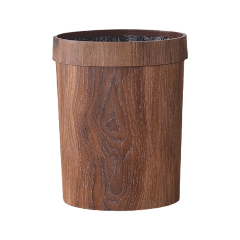 Classic Wooden Waste Basket