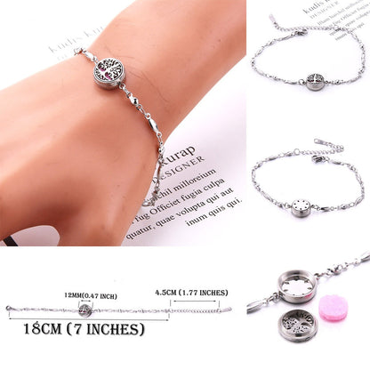 Calming Heart Locket Charm Bracelet
