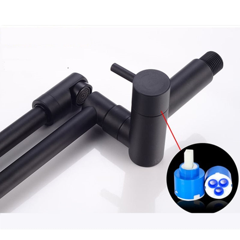 Space-Saving Foldable Kitchen Faucet