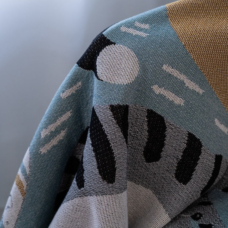 Cozy Autumn Pumpkin Throw Blanket