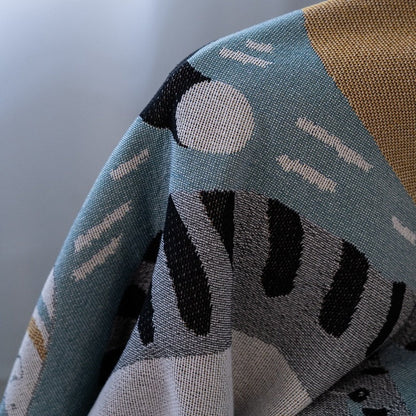 Cozy Autumn Pumpkin Throw Blanket