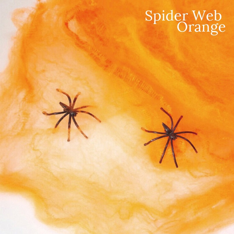 Spooky Fake Stretchy Web Halloween Decor